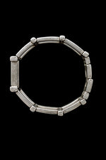 Geometric steel quartz watch