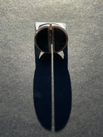 Trapeze ring with split azurite face