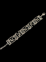 Geometric link bracelet