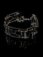 Geometric link bracelet