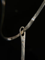 Sculptural onyx drop collar