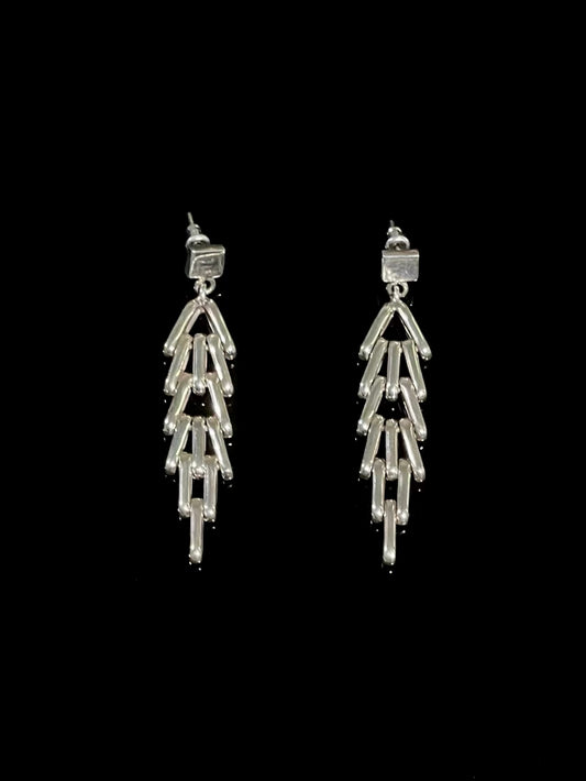 Taxco articulated chevron earrings