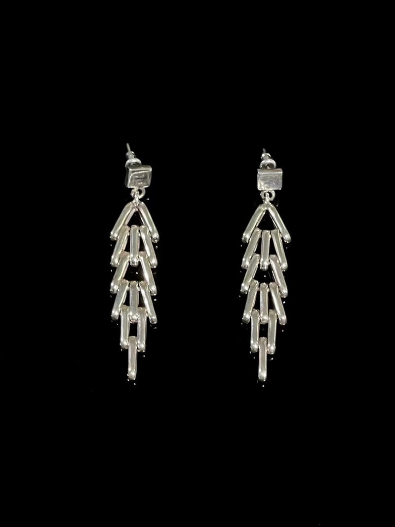 Taxco articulated chevron earrings