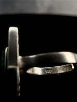 Malachite adjustable ring