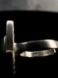 Malachite adjustable ring