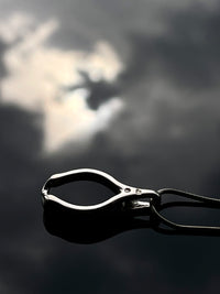 Onyx & silver pendant