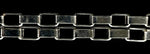Rectangle link silver bracelet