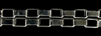 Rectangle link silver bracelet
