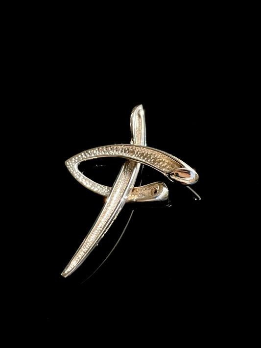 Sculptural necklace with white cabochon