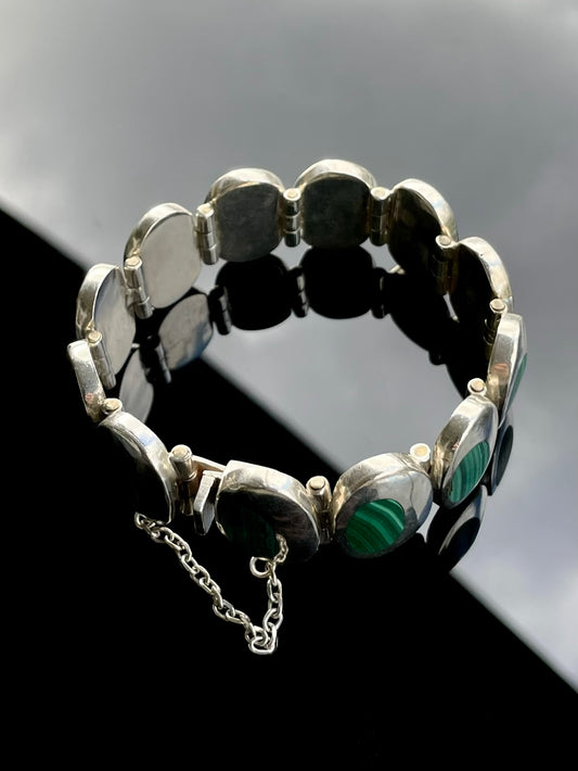 Taxco malachite bracelet