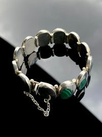 Taxco malachite bracelet