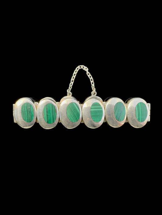 Taxco malachite bracelet