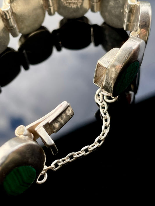 Taxco malachite bracelet