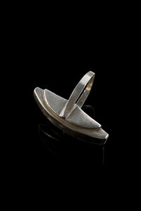 Iridescent abalone ring