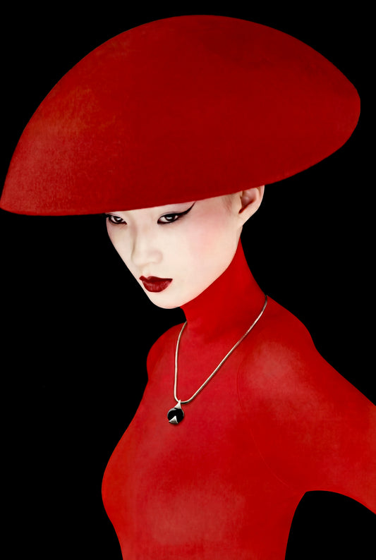 Onyx & silver pendant