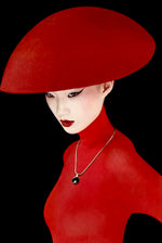 Onyx & silver pendant