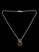 Amber graphic pendant