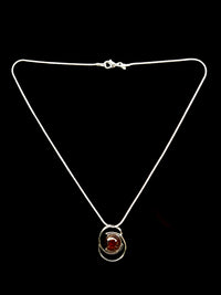 Amber graphic pendant