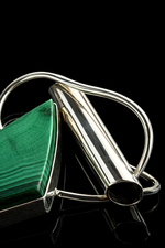 Malachite heart pendant