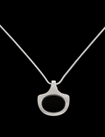 Sculptural onyx pendant