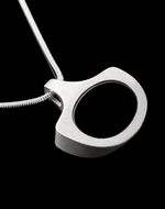 Sculptural onyx pendant