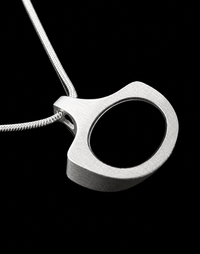 Sculptural onyx pendant