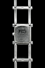 Geometric steel quartz watch