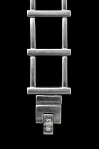 Geometric steel quartz watch