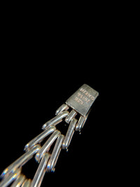 Articulated chevron necklace & earrings set