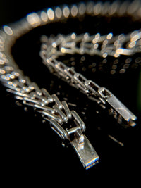 Articulated chevron necklace & earrings set