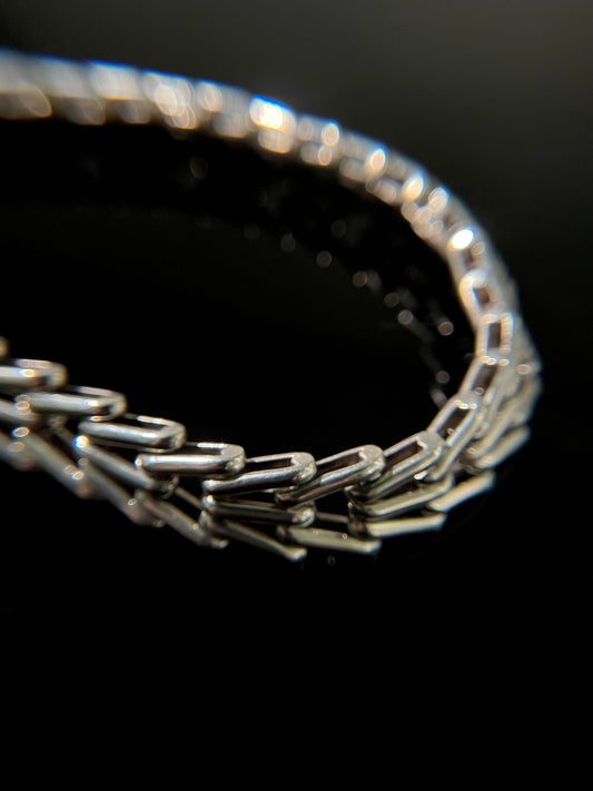 Articulated chevron necklace & earrings set