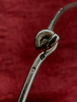 Sculptural onyx drop collar