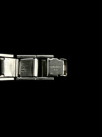 Seiko rectangular blue dial watch