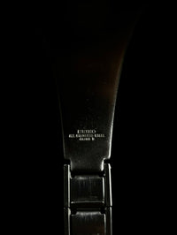 Seiko rectangular blue dial watch