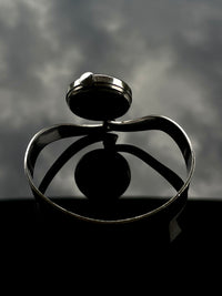 Blue dial bangle watch