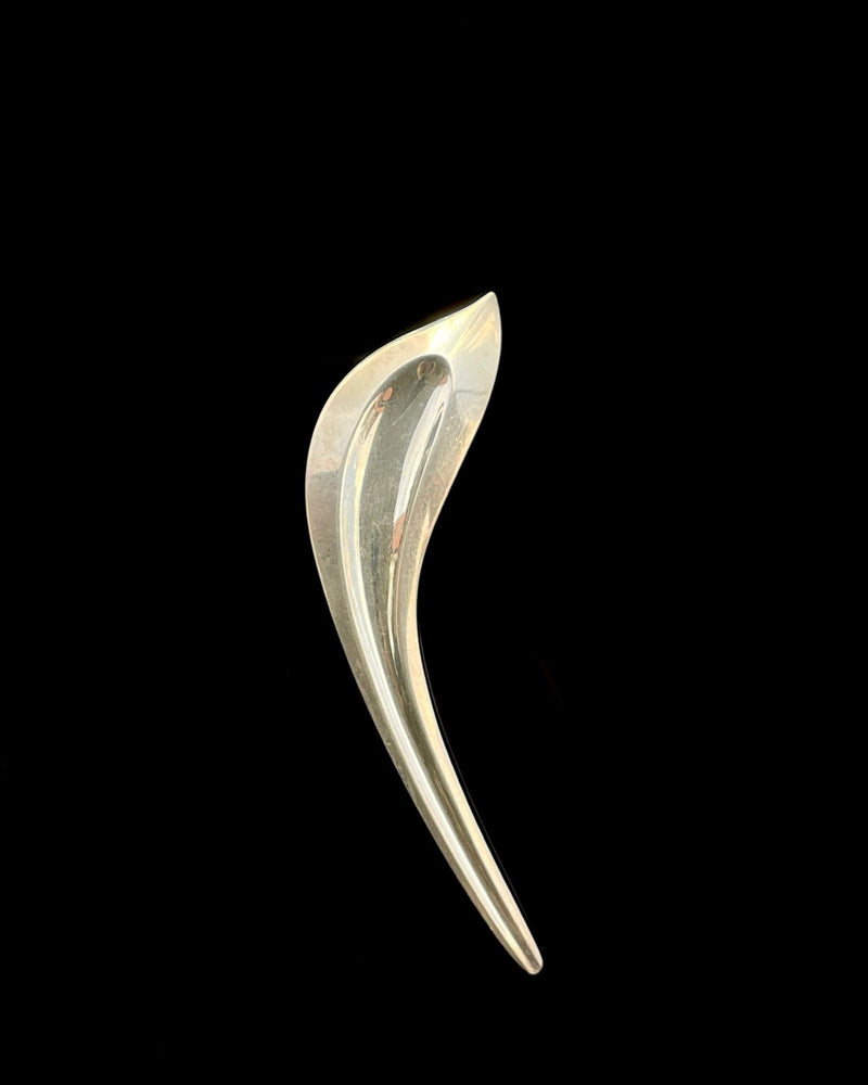 Danish abstract bird brooch
