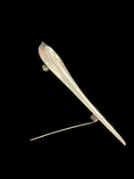 Danish abstract bird brooch