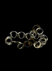 Modernist loop necklace