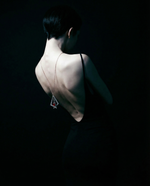 Carneol geometric pendant